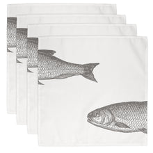 Load image into Gallery viewer, Wholesale Ticklerton  Napkins (Set of Four) - Mustard and Gray Trade Homeware and Gifts - Made in Britain

