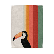 Load image into Gallery viewer, Wholesale Toco Toucan Tea Towel - Mustard and Gray Trade Homeware and Gifts - Made in Britain
