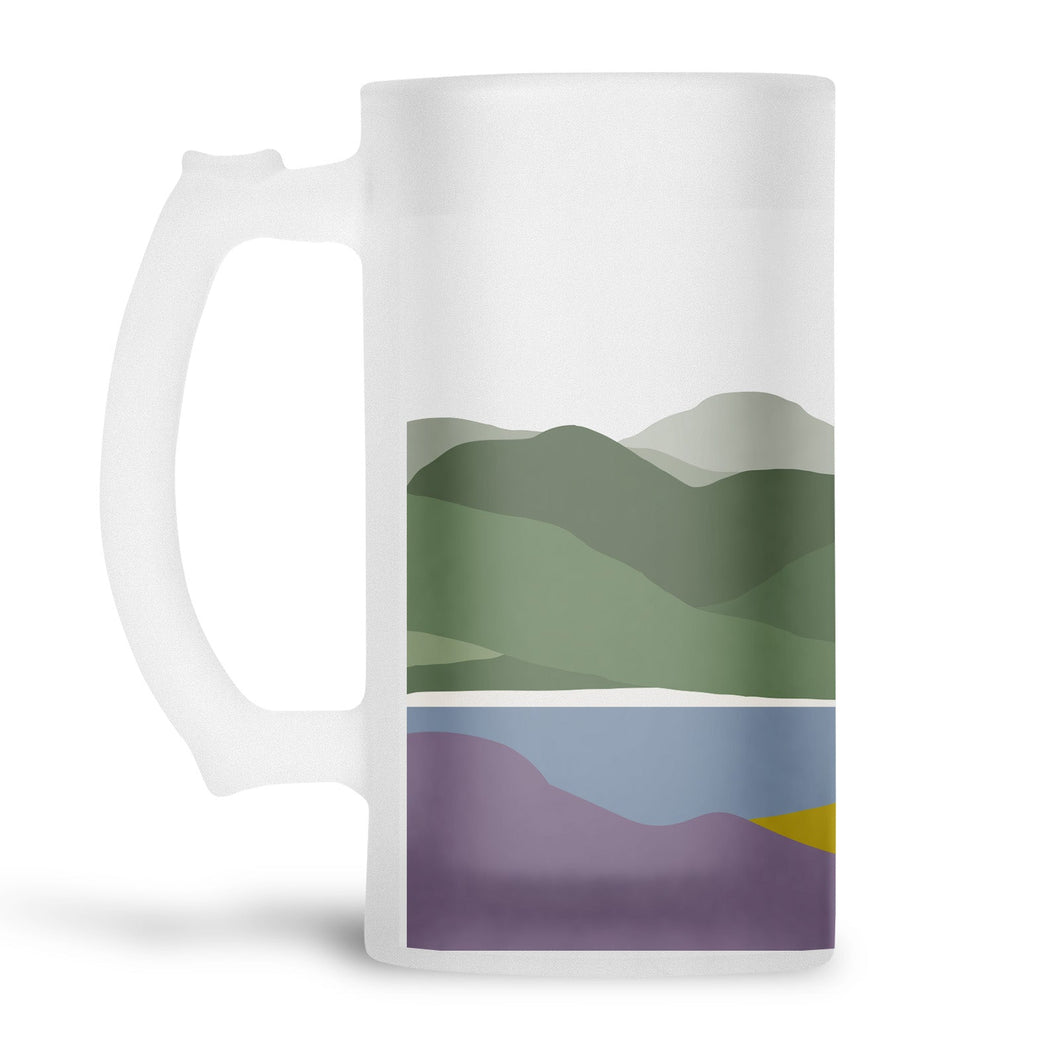 Wholesale Welsh Hills Heather & Gorse Beer Stein - Mustard and Gray Trade Homeware and Gifts - Made in Britain