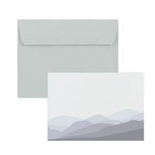 Load image into Gallery viewer, Wholesale Welsh Hills Notecard Set - Mustard and Gray Trade Homeware and Gifts - Made in Britain
