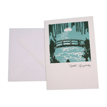Load image into Gallery viewer, Wholesale Willow Bridge Sympathy Card - Mustard and Gray Trade Homeware and Gifts - Made in Britain
