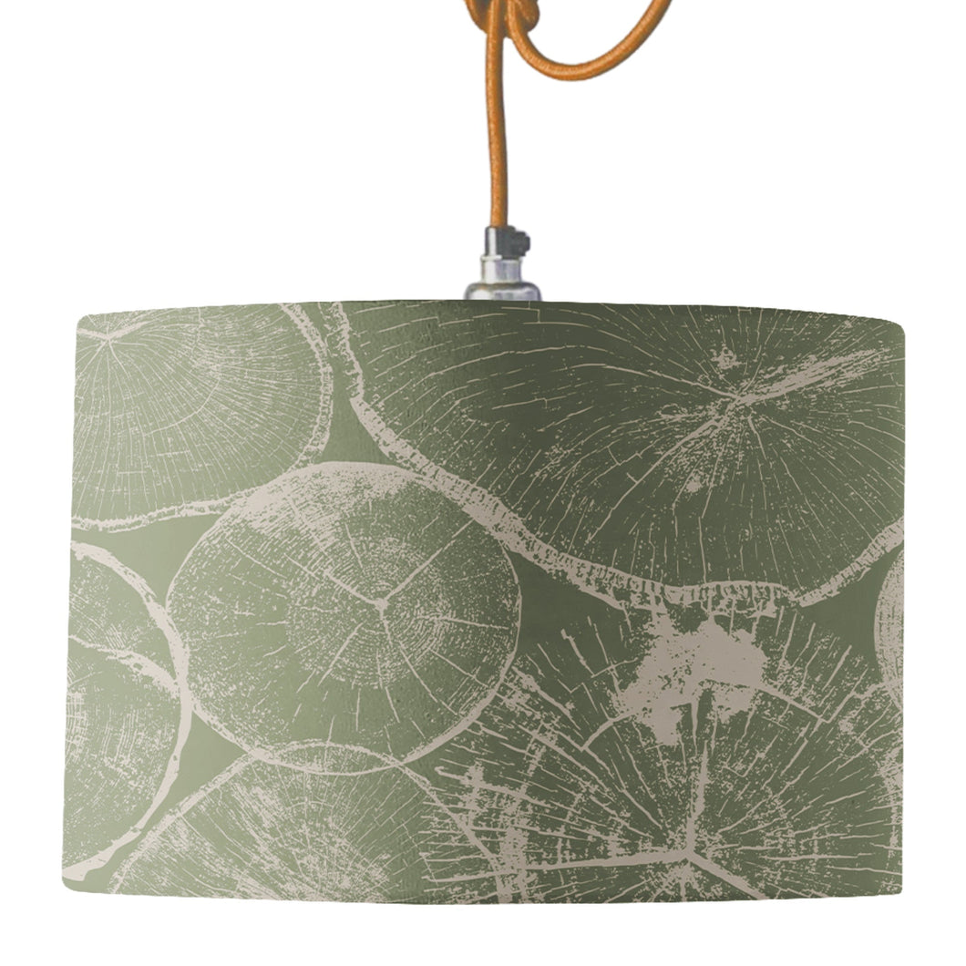 Wholesale Wood Stack Lamp Shade - Mustard and Gray Trade Homeware and Gifts - Made in Britain